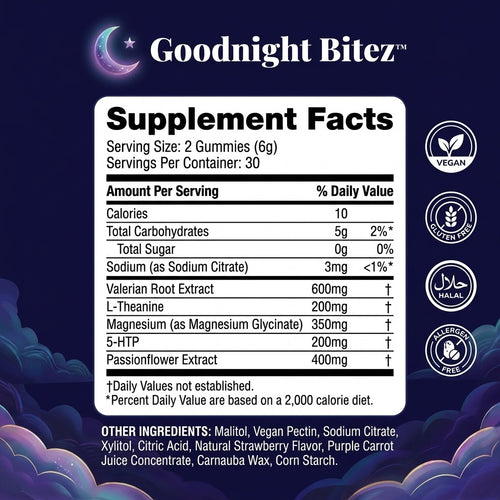 GoodNight Bitez™ Sleep Gummies